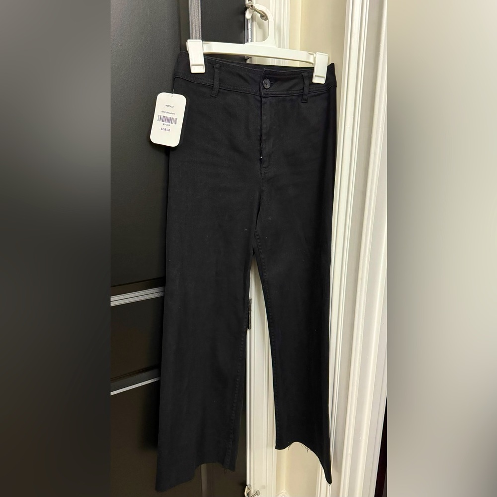 Hudson Gray Wide Leg Jeans